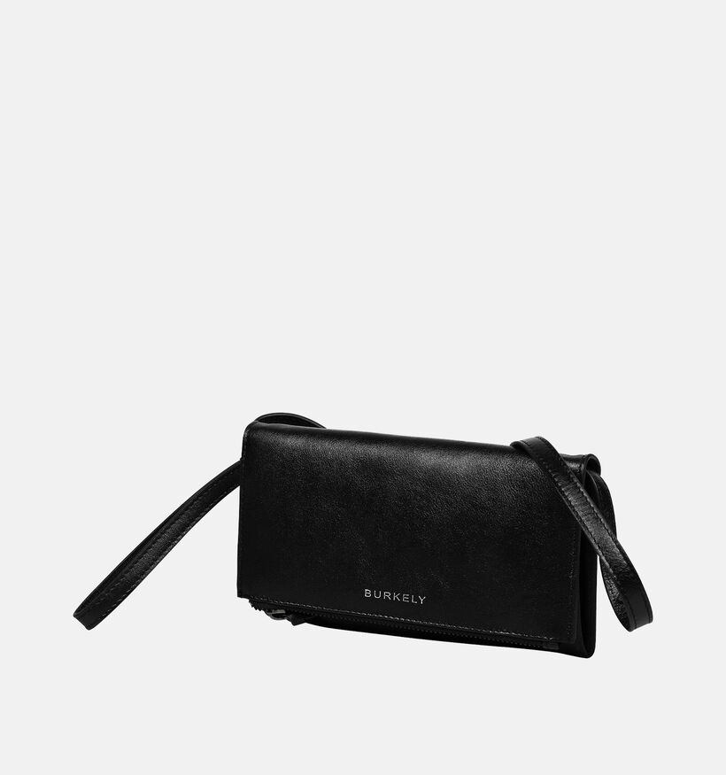 Burkely Creased Crystal Zwart Telefoontasje voor dames (363086)