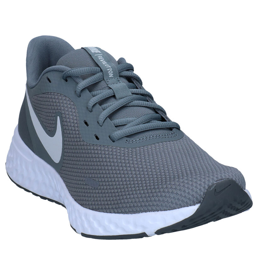 Nike Revolution 5 Grijze Sneakers in kunststof (290988)