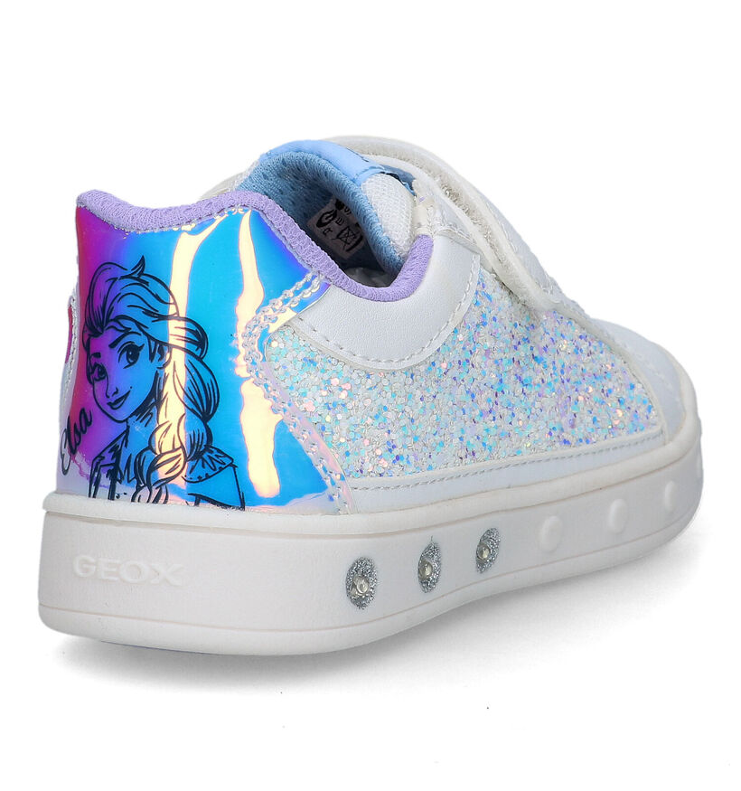 Geox Disney Frozen Elsa Witte Sneakers in kunstleer (326624)