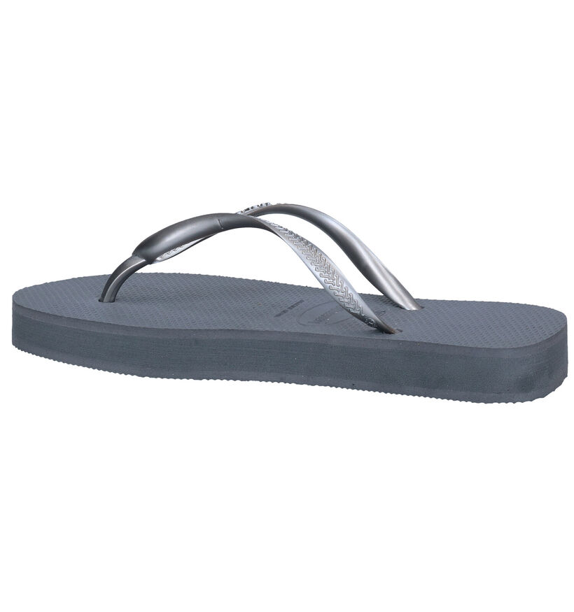 Havaianas Slim Flatform Grijze Teenslippers voor dames (300384)