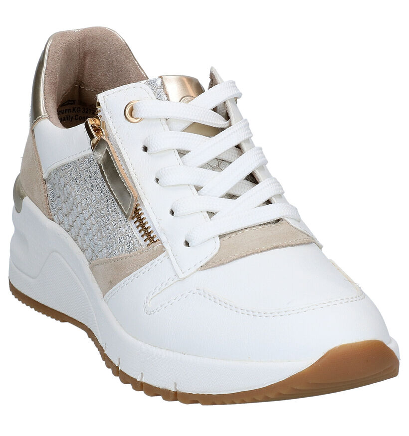 Tamaris Taupe Veterschoenen in nubuck (286295)