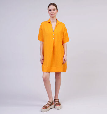 Robe courte orange
