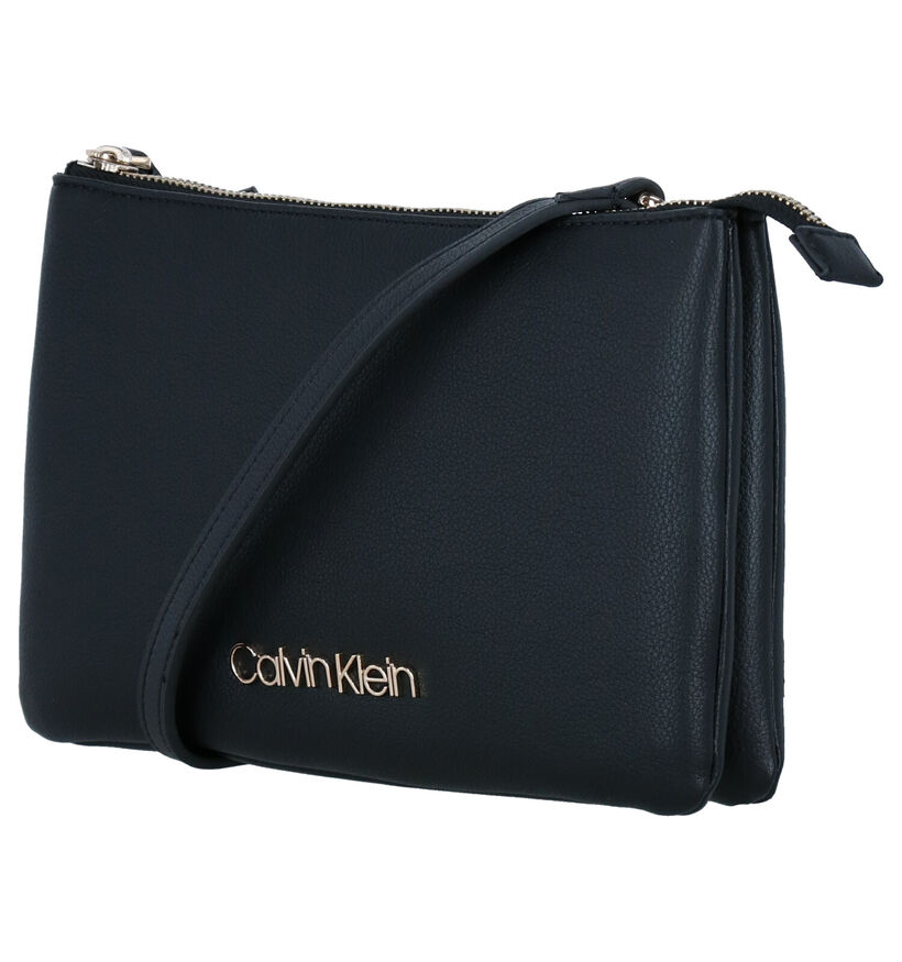 Calvin Klein Accessories Sac Porté Croisé en Noir en simili cuir (280453)
