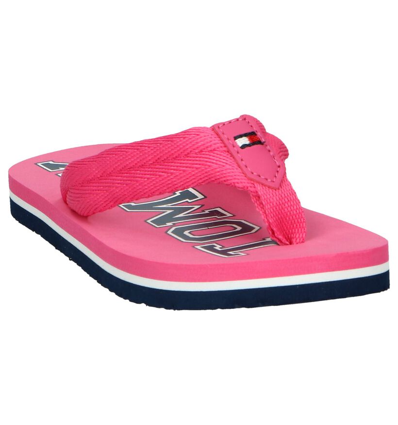 Roze Slippers Tommy Hilfiger in stof (239571)