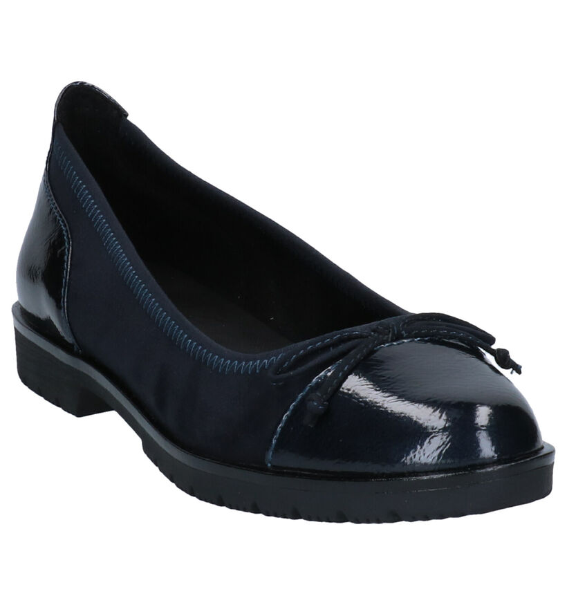 Marco Tozzi Ballerines en Bleu foncé en simili cuir (253781)