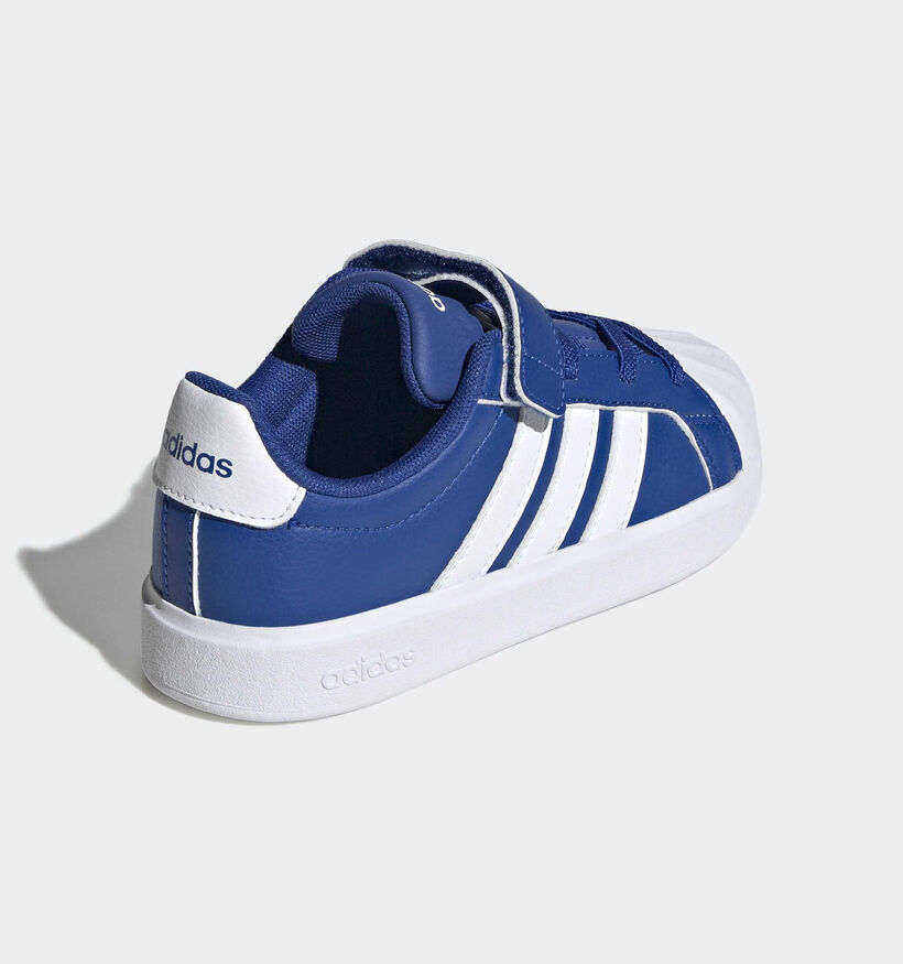 adidas Streettalk Baskets en Bleu pour gar&ccedil;ons (372790) - pour semelles orthop&eacute;diques
