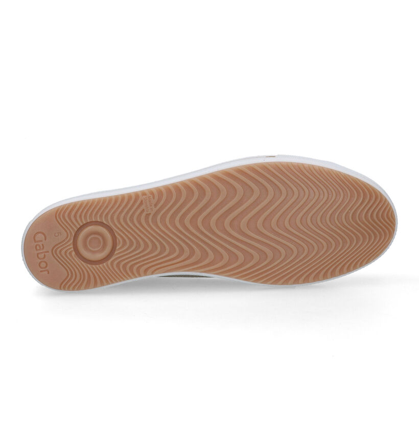 Gabor OptiFit Beige Veterschoenen voor dames (323166) - geschikt voor steunzolen