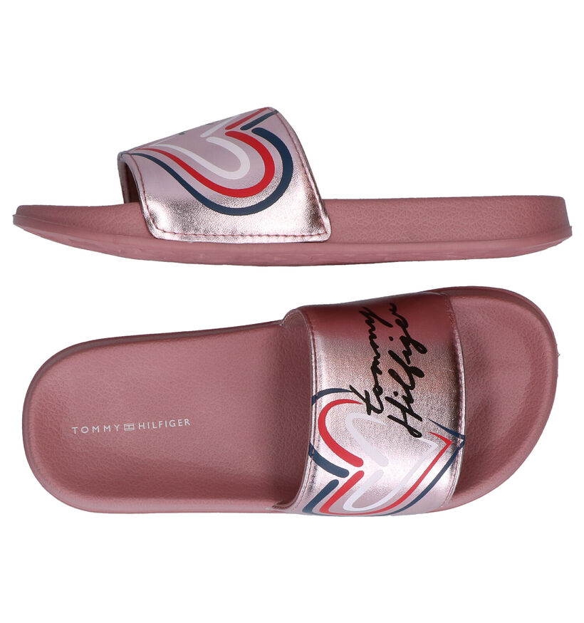 Tommy Hilfiger Roze Badslippers in kunststof (285697)