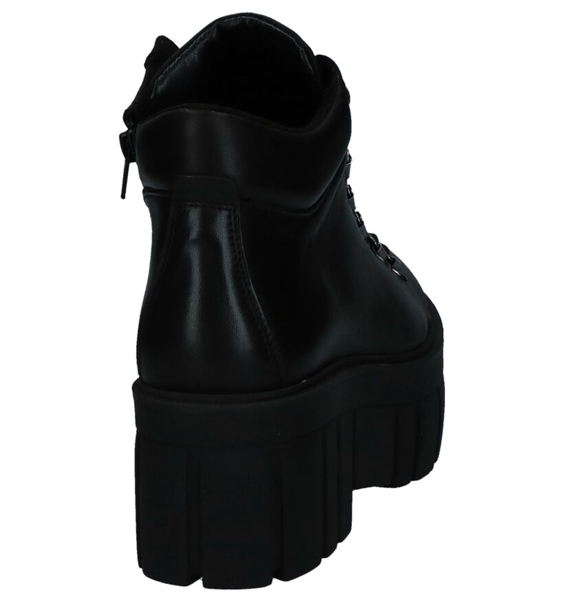 Boots met Dikke Zolen SPM Bosluro Zwart in leer (249123)