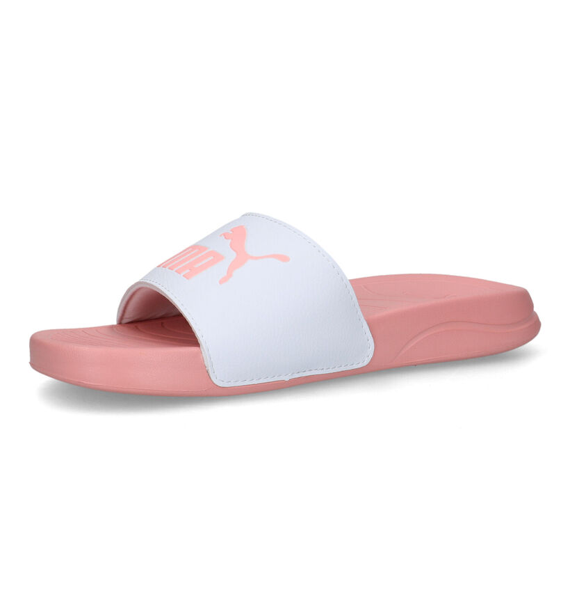 Puma Popcat Claquettes de piscine en Rose pour femmes (318668)