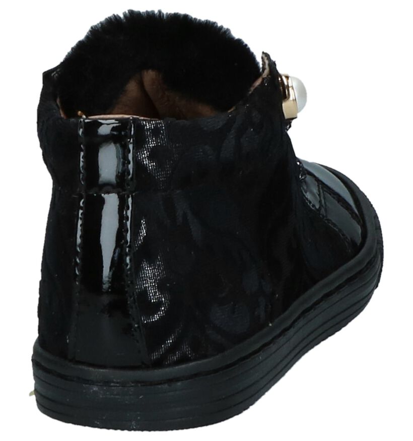 Poldino Chaussures hautes en Noir en cuir verni (224083)