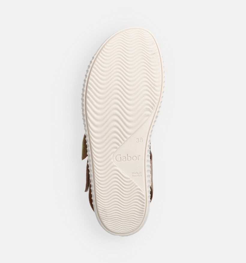 Gabor Beige/Gele Sandalen voor dames (371276) - geschikt voor steunzolen