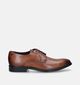 Ecco Melbourne Bruine Geklede Veterschoenen voor heren (270101) - geschikt voor steunzolen