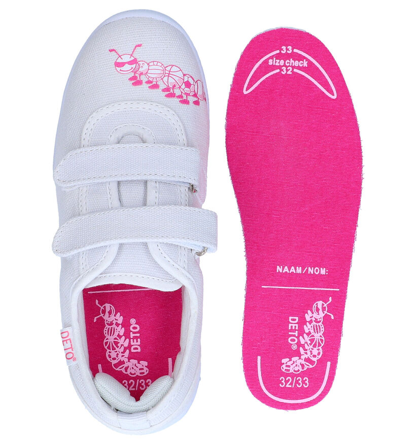 Deto Witte Sportschoenen voor meisjes (293525) - geschikt voor steunzolen