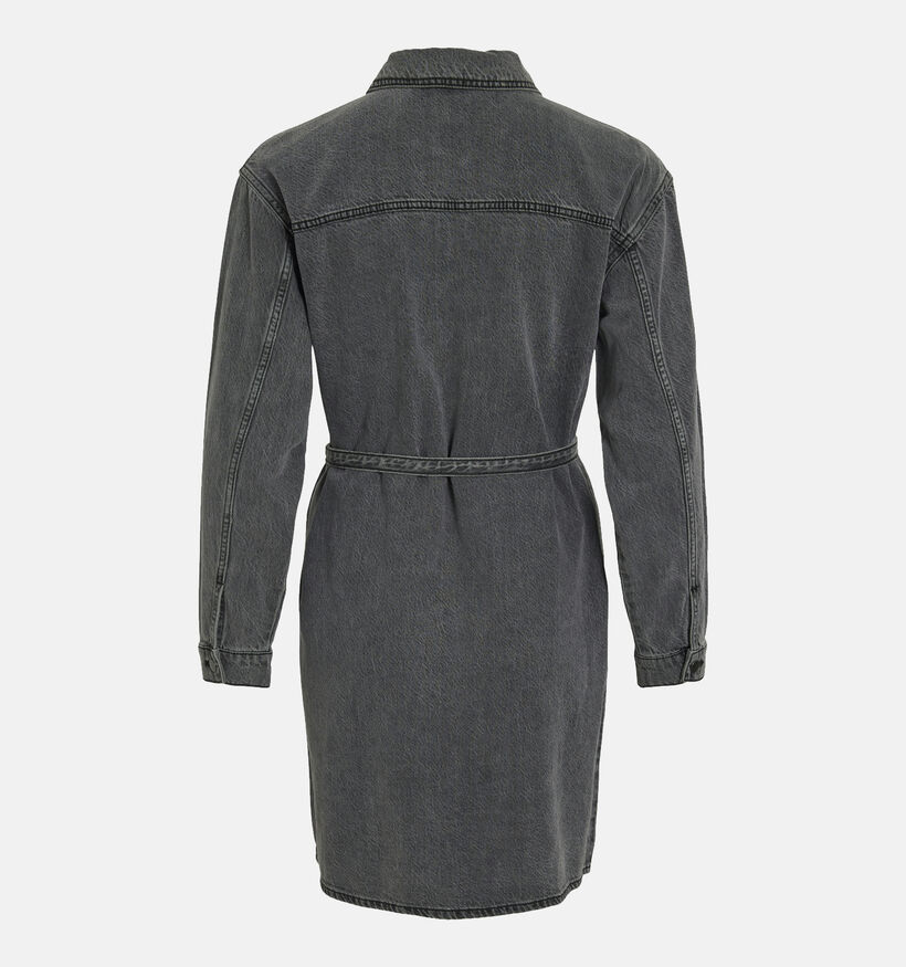 Vila Kiki Denim Robe chemise en Gris pour femmes (361314)