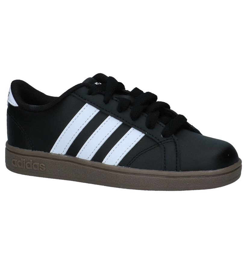 adidas Baseline K Sneakers en Noir en cuir (237174)