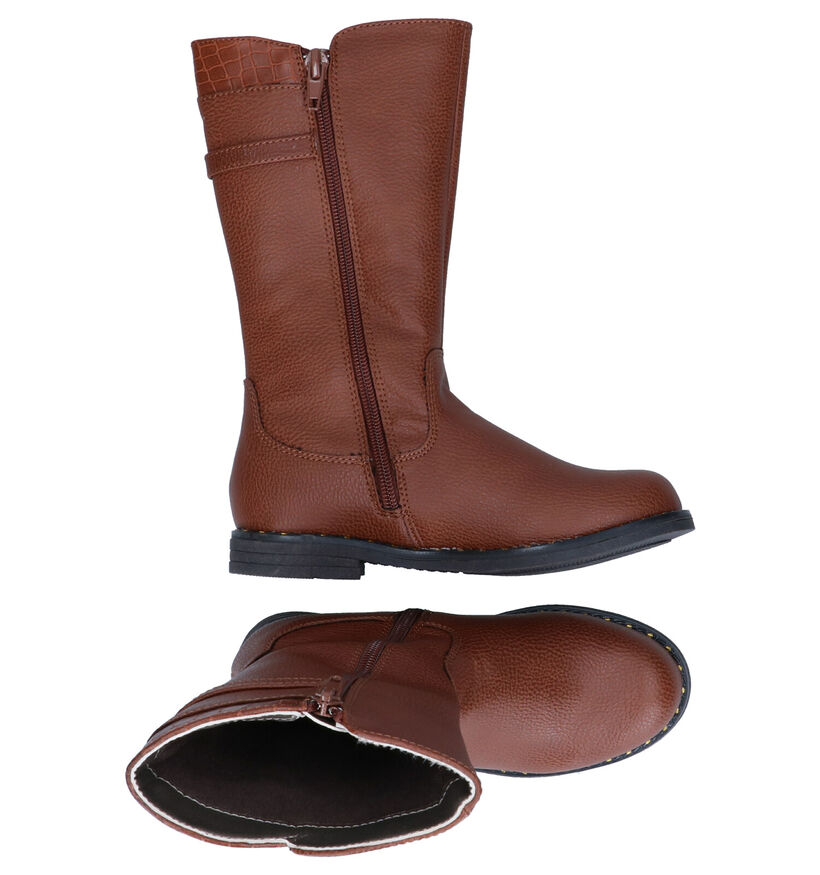 Sprox Bottes hautes en Cognac pour filles (297211)