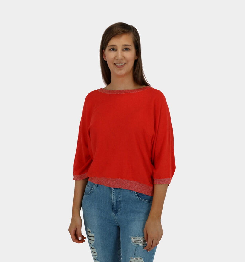 Maison Espin Pull en Rouge (277939)