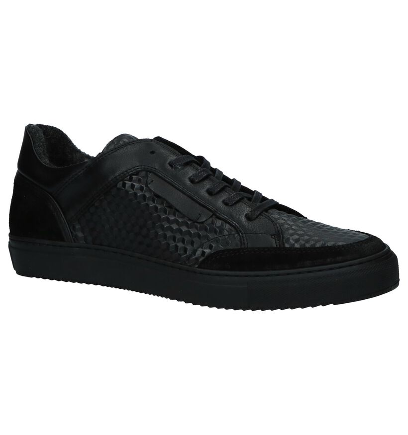 Borgo Sport Parma Zwarte Sneakers in leer (223690)