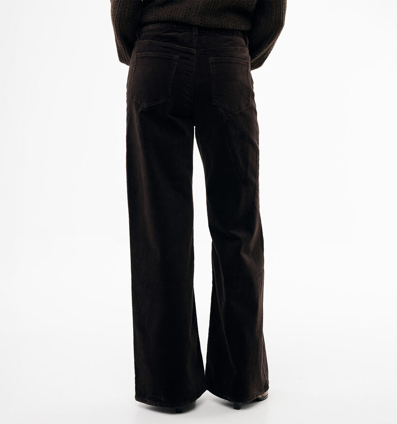 Mexx Corduroy Donkerbruine Geklede Broek voor dames (380714)