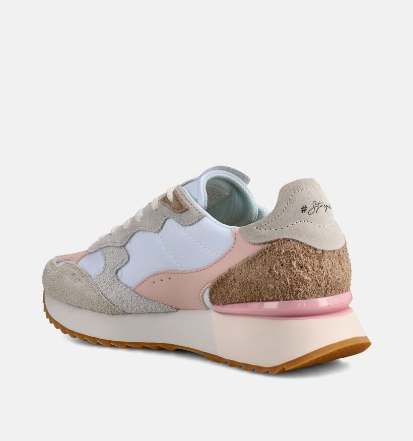 Sun68 Stargirl Beige Sneakers voor dames (368725) - geschikt voor steunzolen