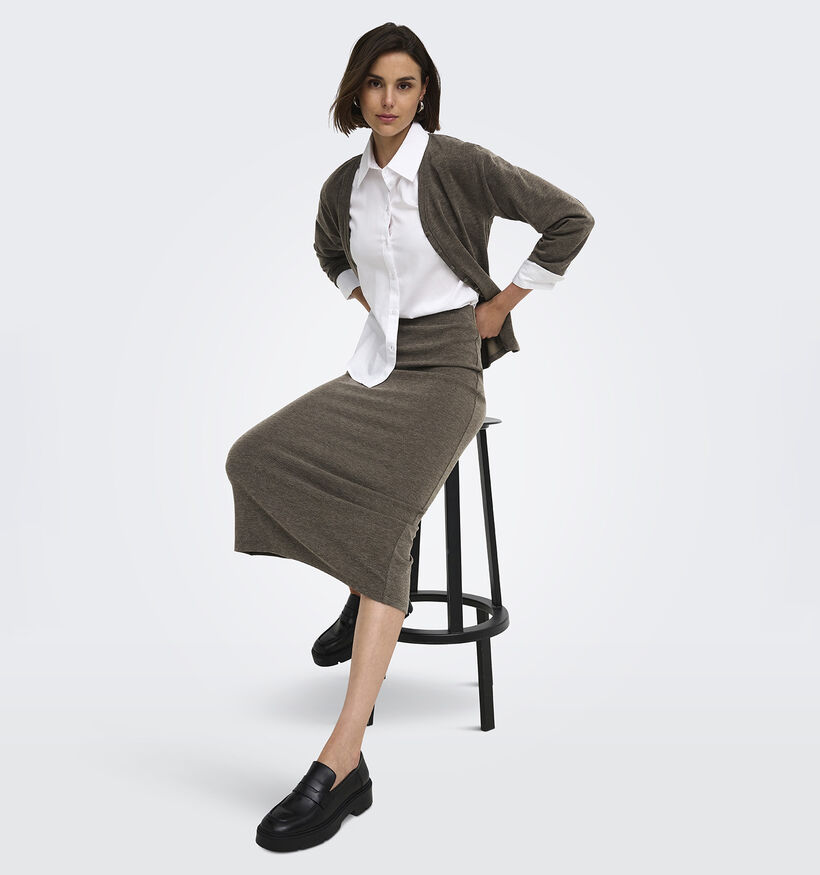 JDY Vita Life Donkerbruine Lange Rok voor dames (378302)