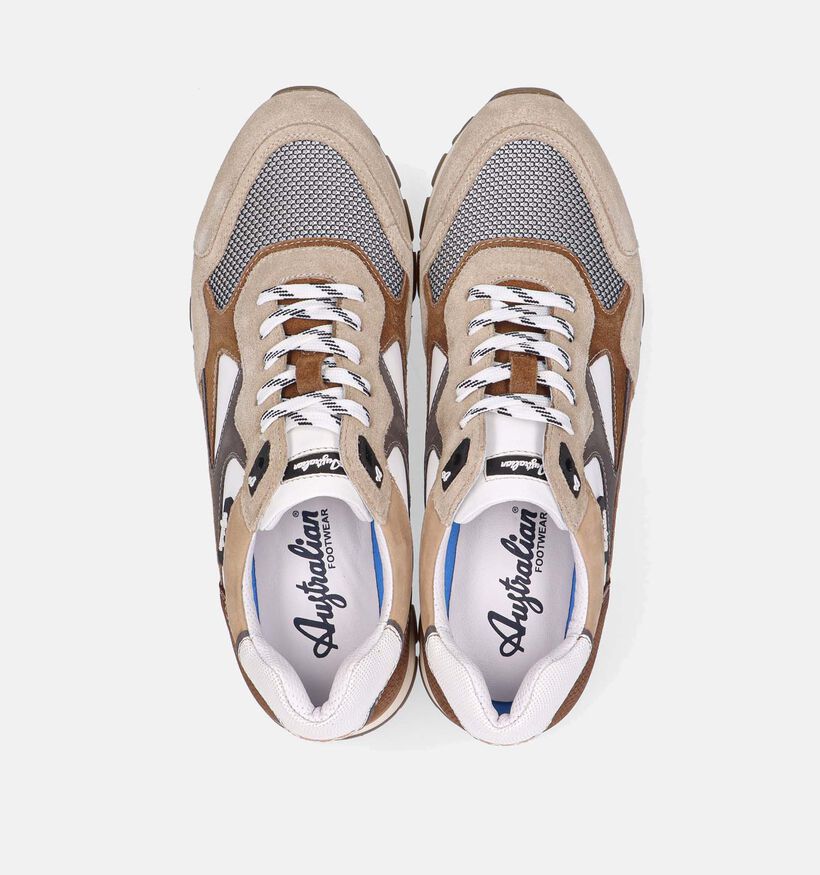Australian Tiago Beige Veterschoenen voor heren (369694) - geschikt voor steunzolen