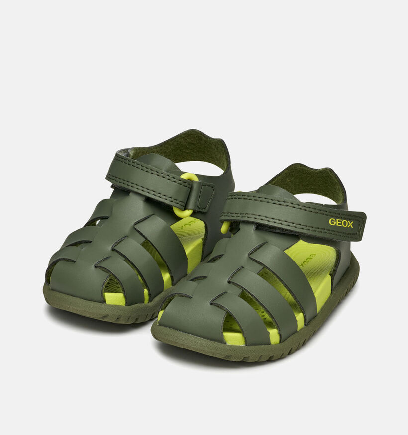 Geox Fusbetto Sandales pour bébé en Vert pour garçons (356379)
