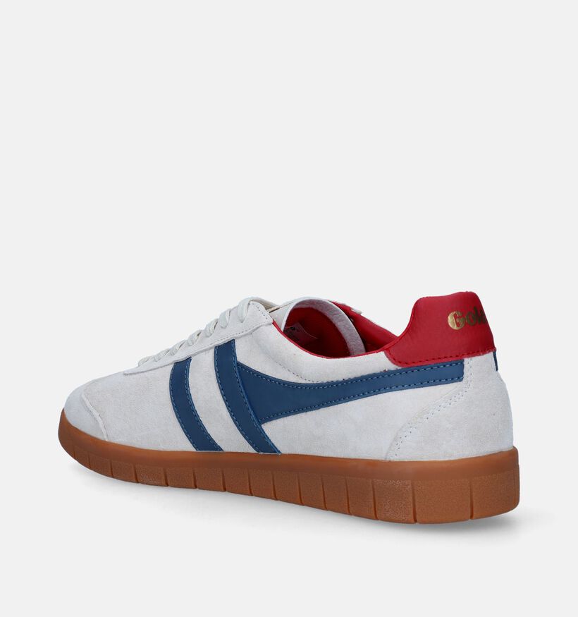 Gola Hurricane Suede Baskets en Bleu pour hommes (336320) - pour semelles orthopédiques