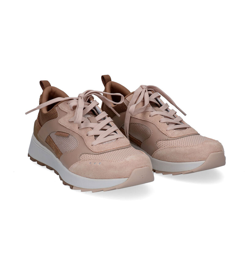 Skechers Sunny Street Baskets en Beige en nubuck (293941)