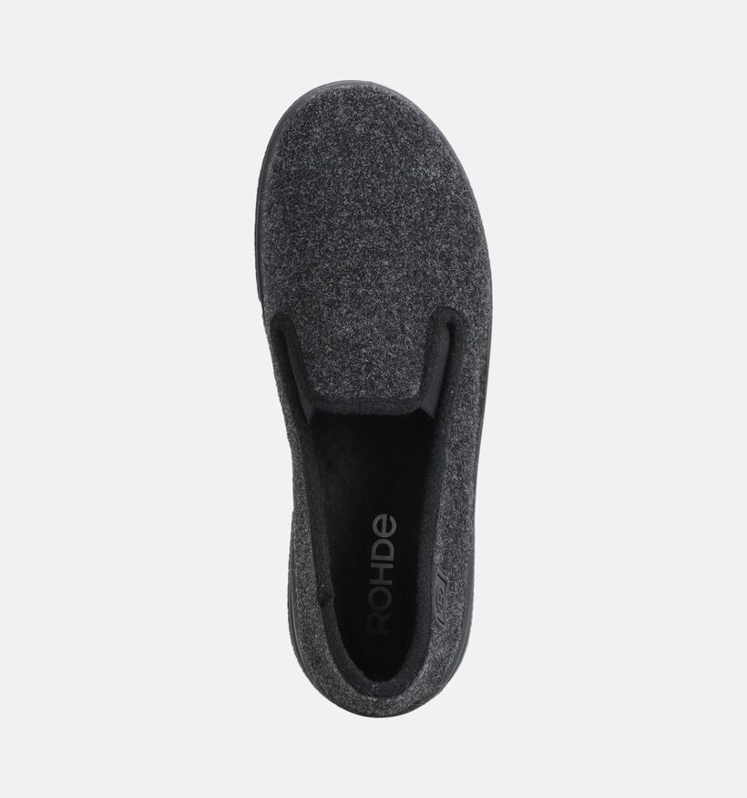 Rohde Pantoufles ferm&eacute;es en Noir pour hommes (379275) - pour semelles orthop&eacute;diques