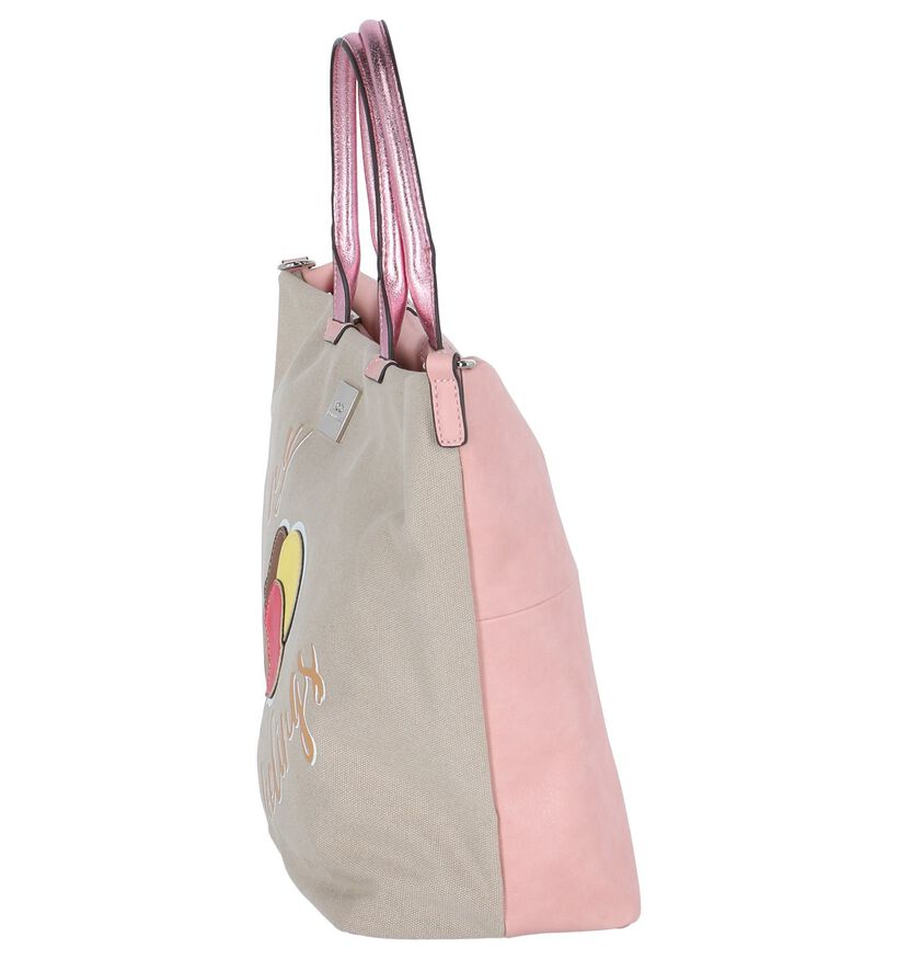 BOO! Sac de plage en Beige en textile (215233)