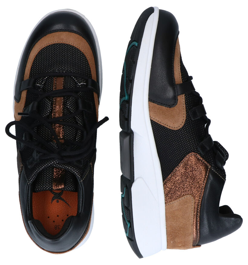 Xsensible Lille Chaussures à Lacets en Noir en textile (297826)