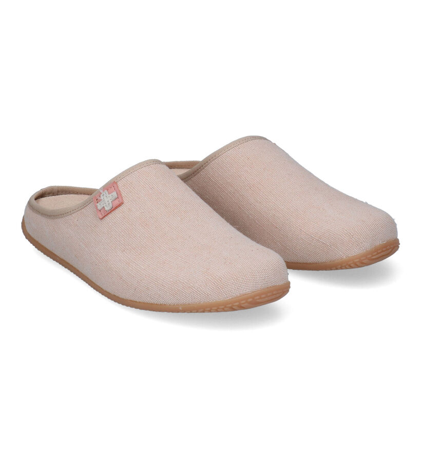 Living Kitzbühel Pantoufles ouvertes en Rose clair en textile (307934)