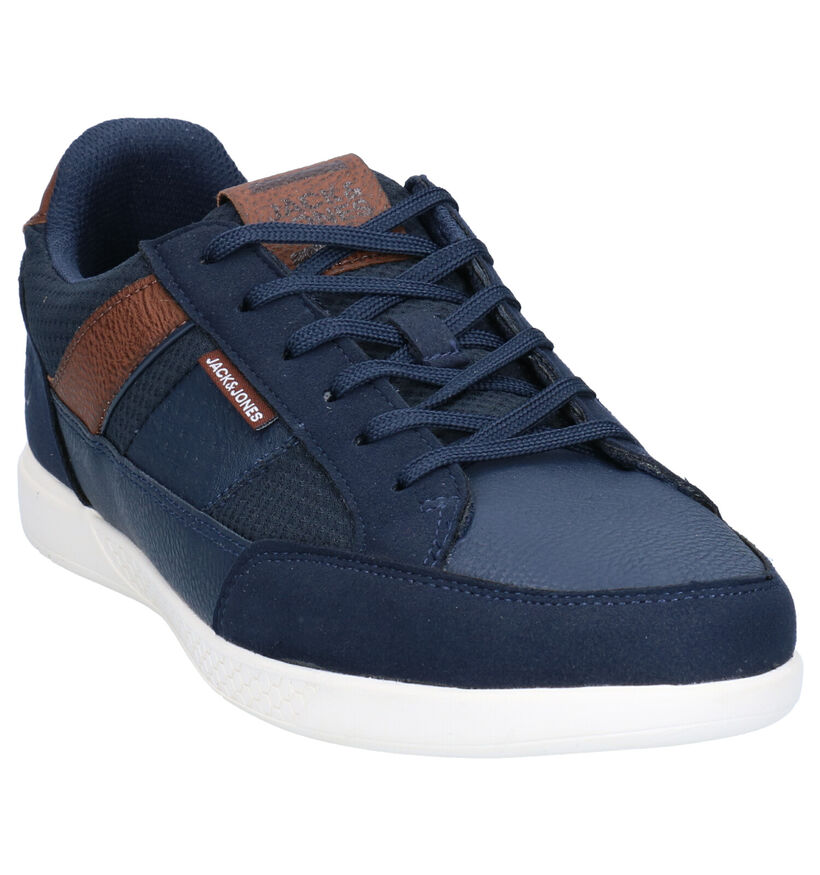 Jack & Jones Byson Blauwe Veterschoenen in kunstleer (269161)