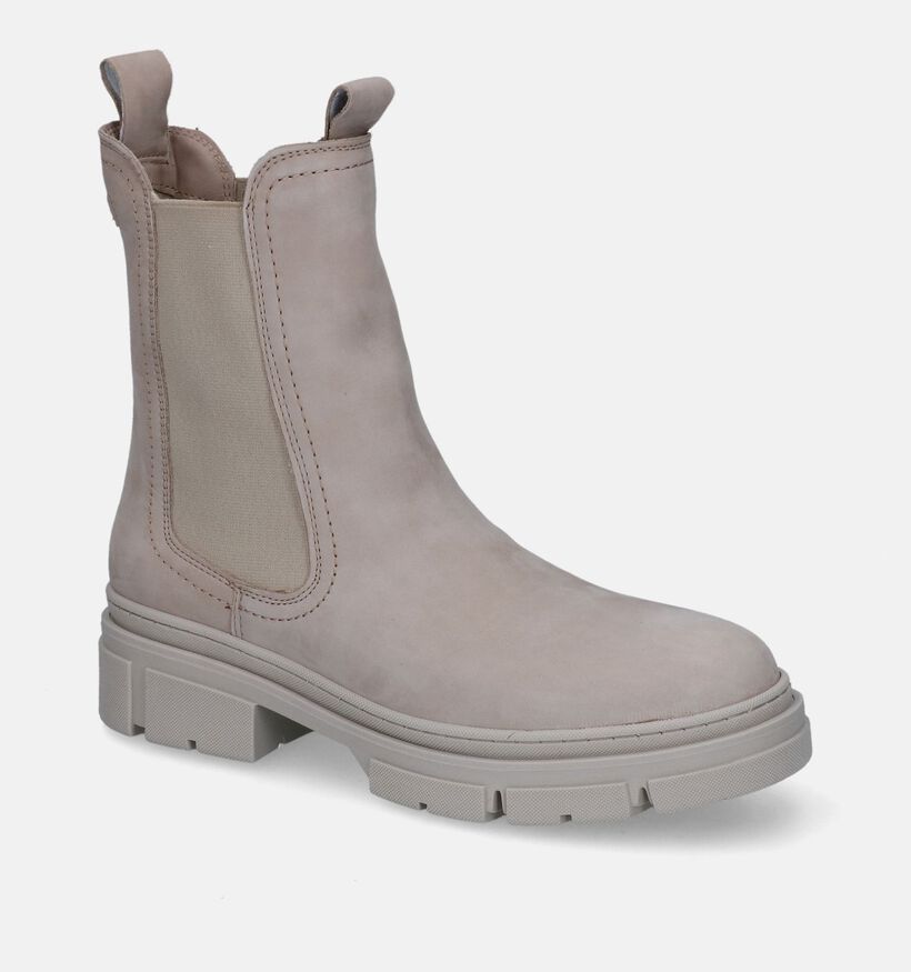 Tamaris Bottines Chelsea en Beige en nubuck (315383)