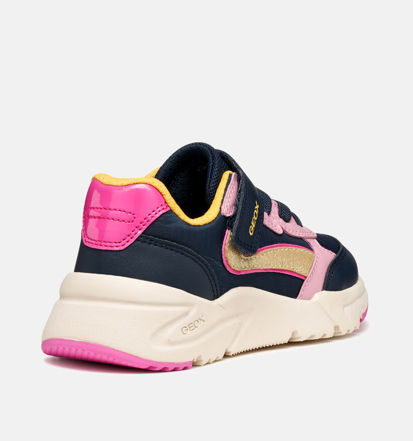 Geox Loftus Baskets en Bleu/Rose pour filles (360382) - pour semelles orthopédiques