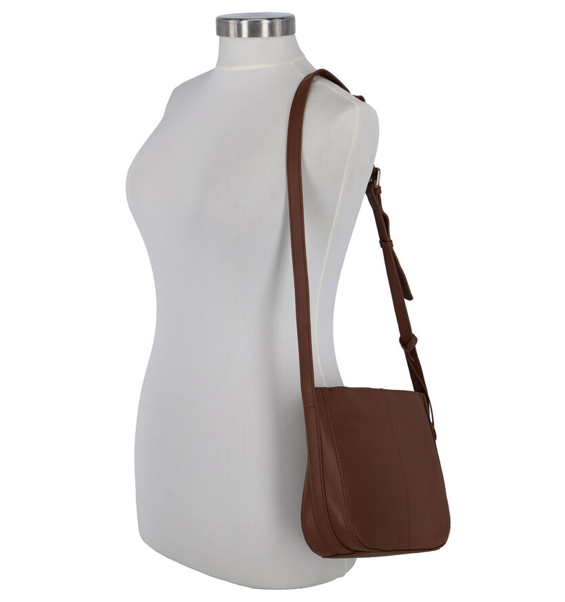 Crinkles Sac porté croisé en Noir pour femmes (317737)