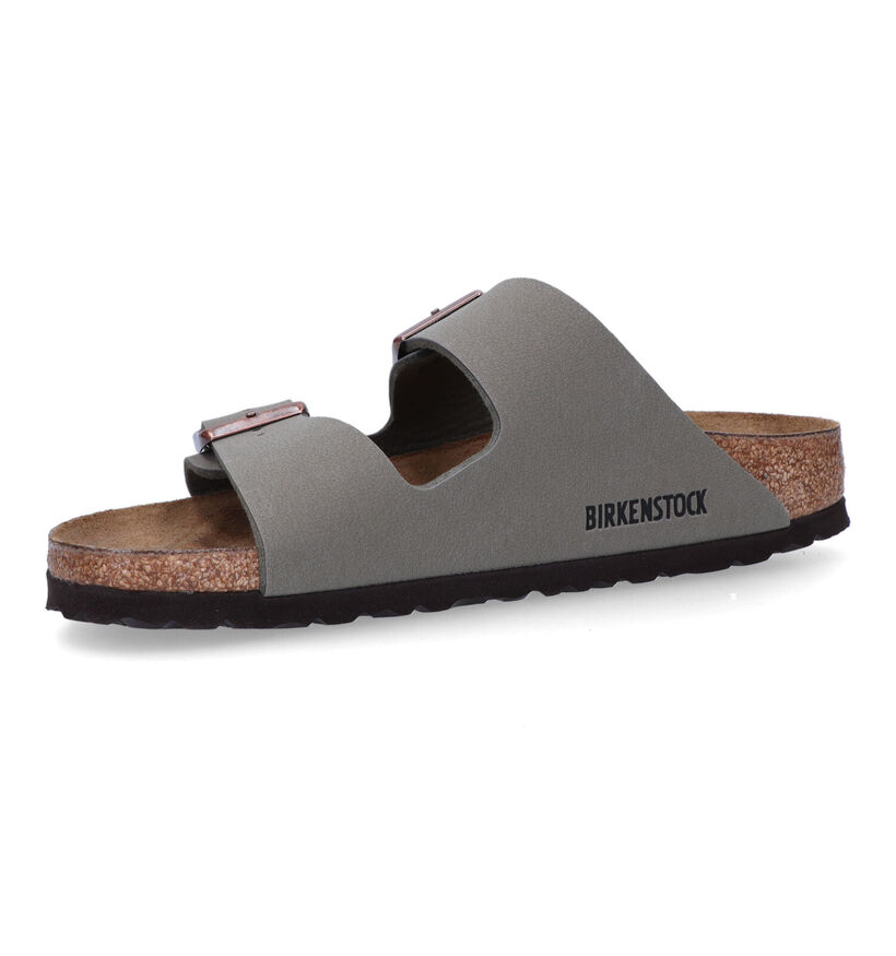 Birkenstock Arizona Birko Flor Zwarte Slippers voor jongens (338071)