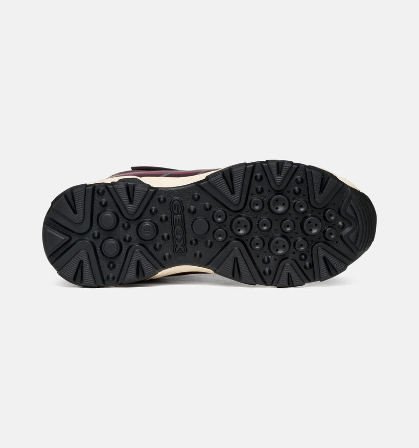 Geox Magnetar Baskets montantes en Bordeaux pour filles (376278) - pour semelles orthop&eacute;diques