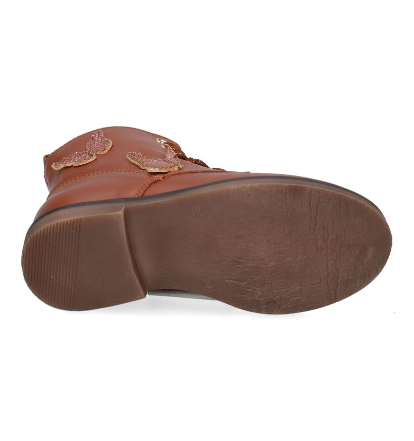 STONES and BONES Fabat Bottines en Cognac pour filles (313900) - pour semelles orthopédiques