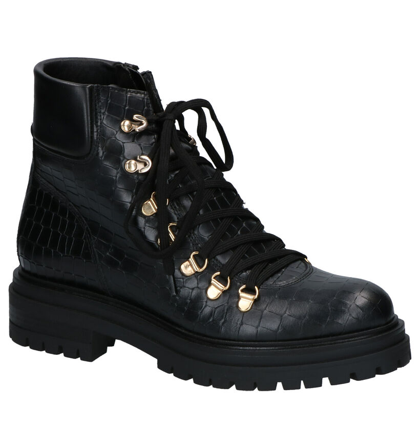 Scapa Flair Zwarte Boots in leer (259128)