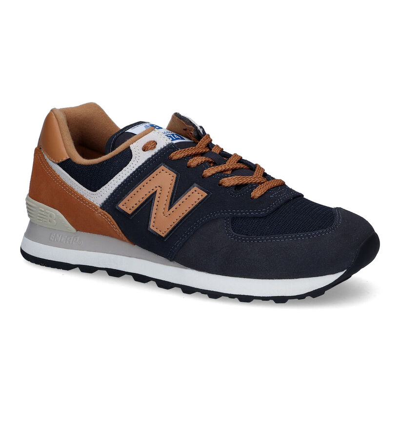 New Balance ML 574 Baskets en Gris pour hommes (327265)