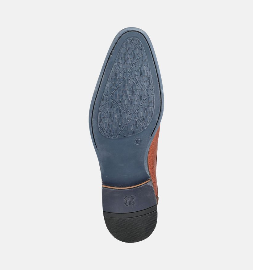 Berkelmans Oulton Chaussures classiques en Cognac pour hommes (379056) - pour semelles orthop&eacute;diques