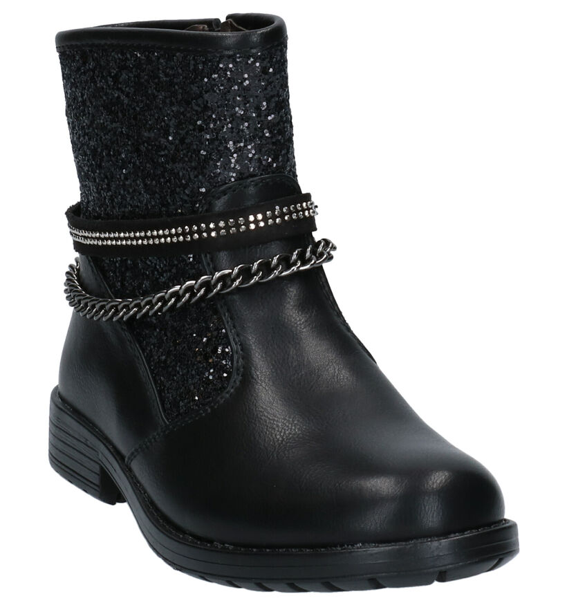 Asso Bottes basses en Noir en simili cuir (254995)