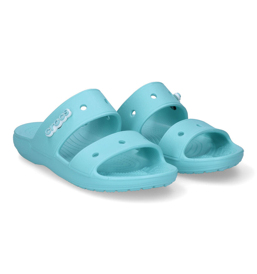 Crocs Classic Sandal Nu-pieds en Bleu pour femmes (306863)