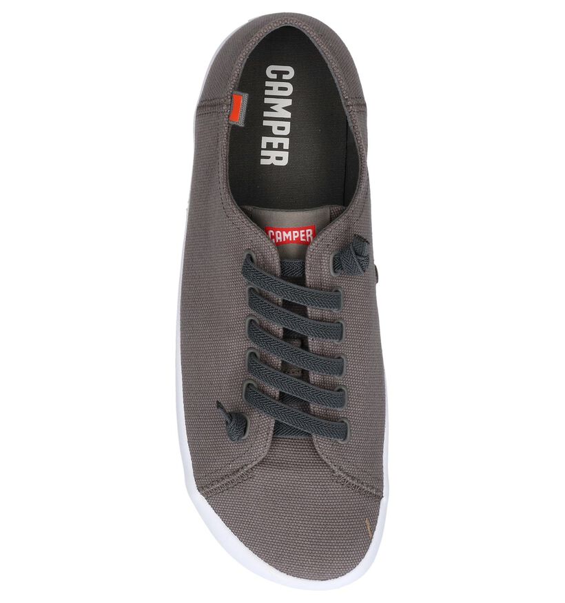 Camper Chaussures slip-on en Gris en textile (244546)