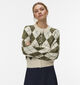 Vero Moda Halo Gilet en Beige/Vert pour femmes (377561)