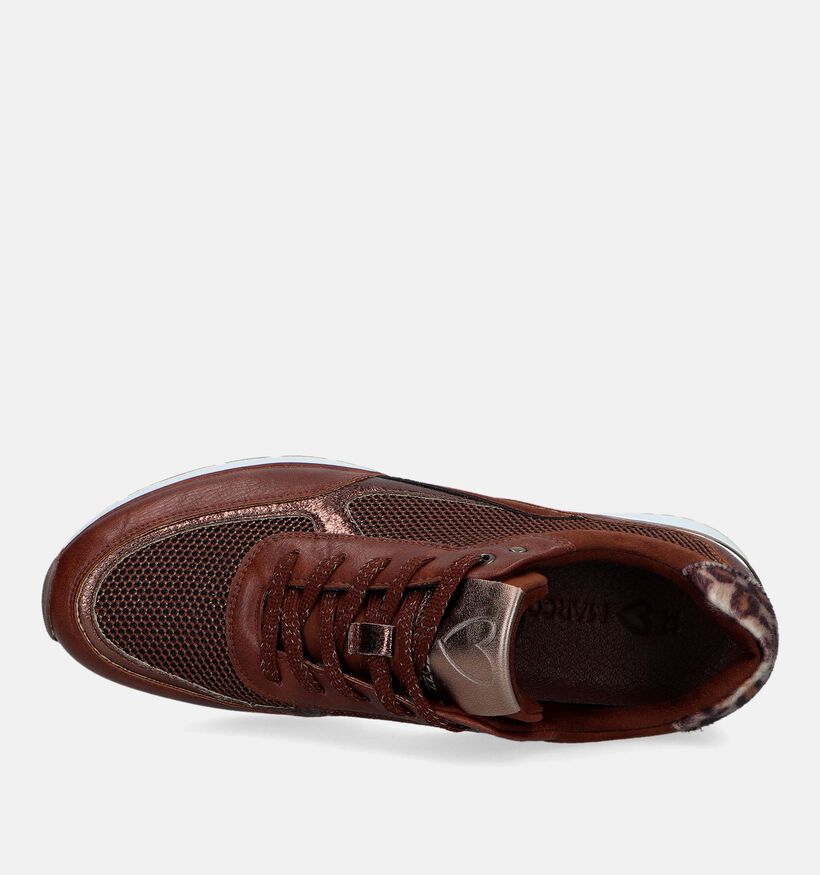 Marco Tozzi Baskets casual en Cognac pour femmes (339418)