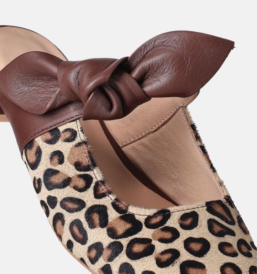 Laurent David Bruine Slippers voor dames (357822)